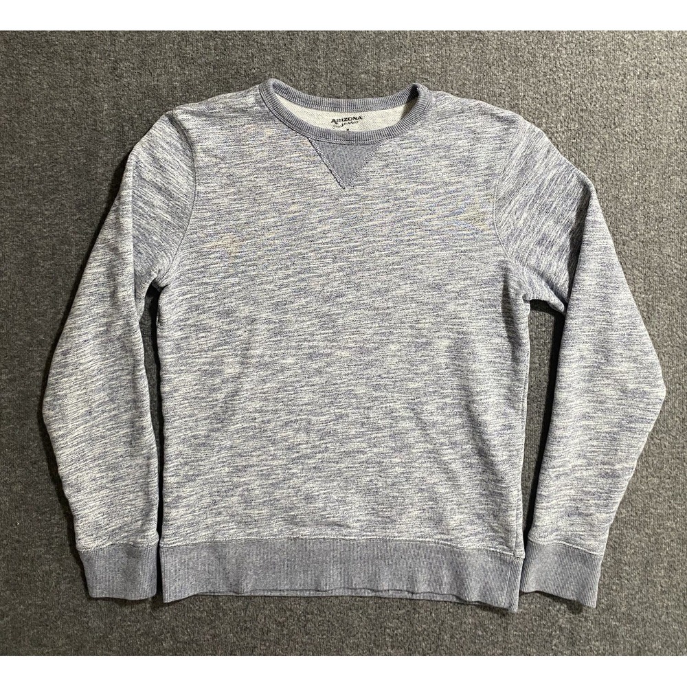 Arizona Jeans Mens Sweater Heather Grey Long Sleeve Pullover Size M